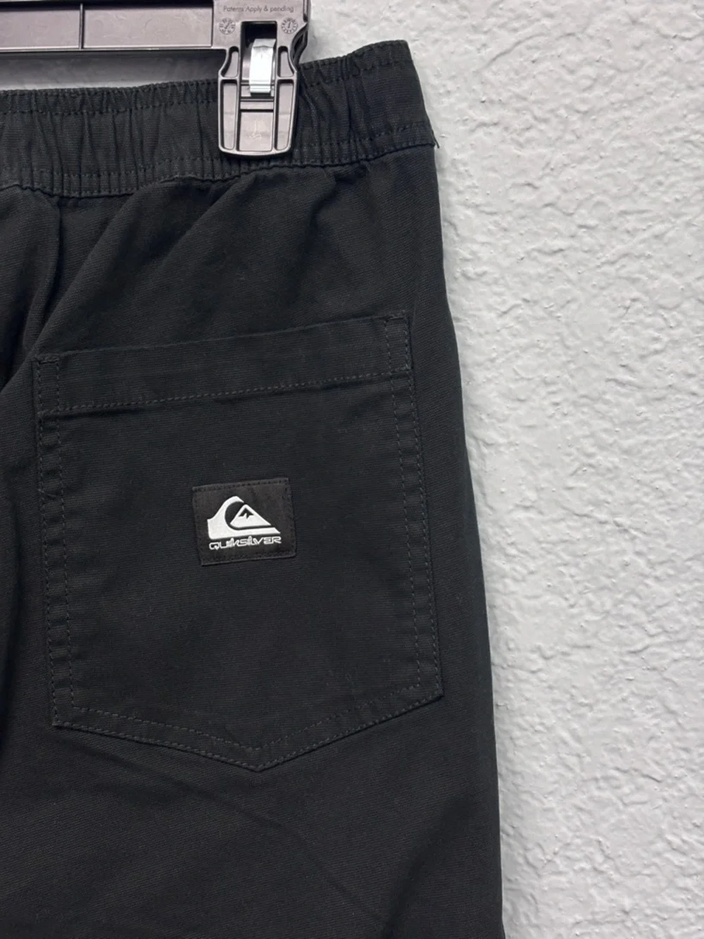 NWT Quiksilver Men’s Sz S Black Elastic Waist Beach Pants; Pckts Fit IPhone 15+